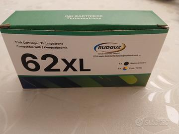 Coppia Cartucce 62XL compatibile con Hp