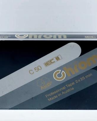Musicassetta nuova AKG Studio Chrom C 50 rara