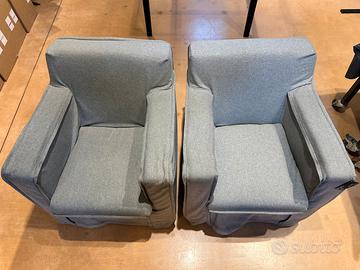 COPPIA DI POLTRONE SFODERABILI MODERNE