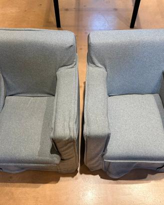COPPIA DI POLTRONE SFODERABILI MODERNE
