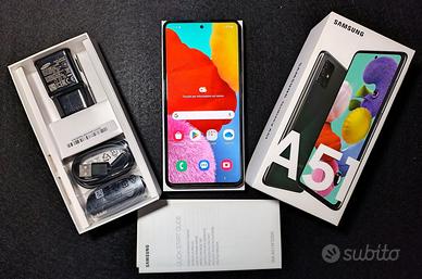 Samsung Galaxy A51 blu + 1 Cover