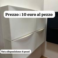 Scarpiera Bianca/Nera