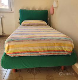 Letto singolo imbottito