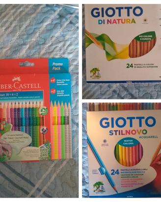 vari pastelli Faber Castell Giotto nuovi 