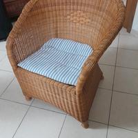 Poltrona in vimini IKEA