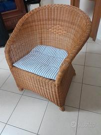 Poltrona in vimini IKEA