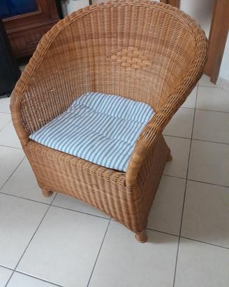 Poltrona in vimini IKEA