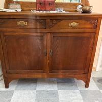 Mobile in legno antico con specchio