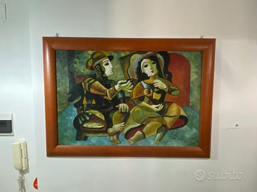 Quadro olio su tela riproduzione Picasso
