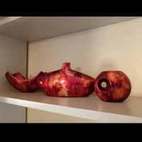 Vaso rosso corallo smalto