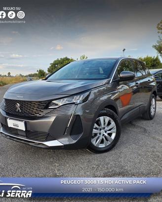 Peugeot 3008 BlueHDi 130 S&S EAT8 Active Pack