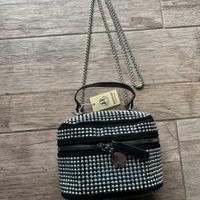 Borsa a Mano e Tracolla con Strass Disco Glam