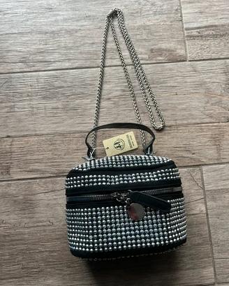 Borsa a Mano e Tracolla con Strass Disco Glam