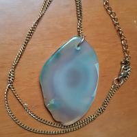 Vintage ciondolo pietra dura catena donna