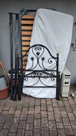 letto singolo in ferro rete a doghe