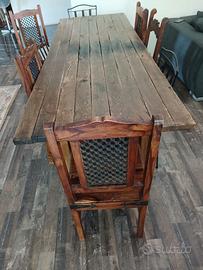 Tavolo  in legno di quercia