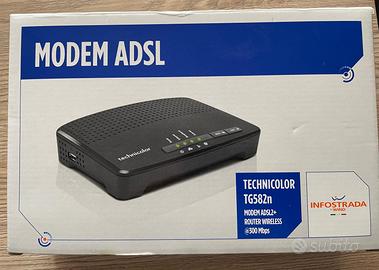 Modem Router ADSL2+ Technicolor TG582N