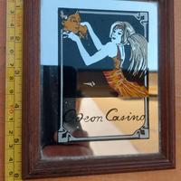 Specchietto publicitario vintage Caeon Casino