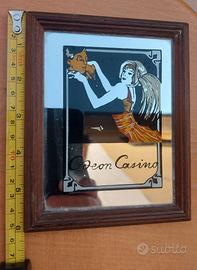 Specchietto publicitario vintage Caeon Casino