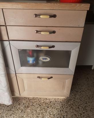 cassettiera doppia 4 +4