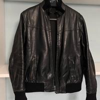 D'Arienzo Bomber in Pelle Nera Uomo