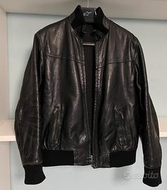 D'Arienzo Bomber in Pelle Nera Uomo