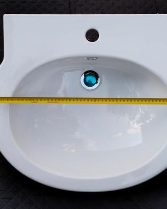 Lavabo AZZURRA Ceramica + Miscelatore Paini