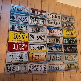 Targhe americane originali