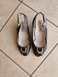 Scarpe donna in pelle nera  n. 38 Valleverde 