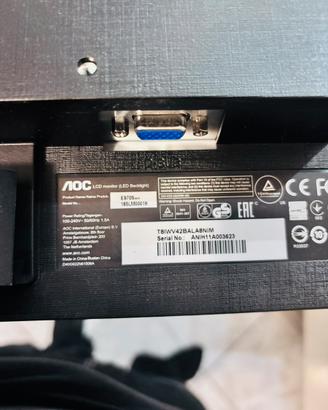 Monitor  pc 18 pollici