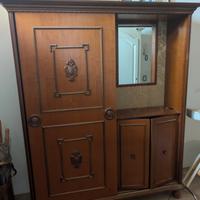 armadio appendiabiti legno