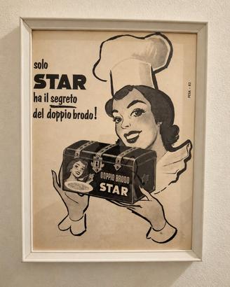 Stampa pubblicità Star vintage