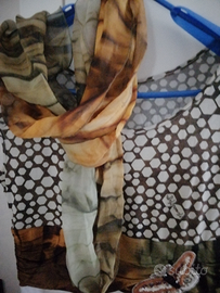 Tshirt particolare con intarsi e con fusciacca