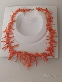 collana in corallo rosa autentico 
