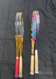 Quattro racchette da tennis