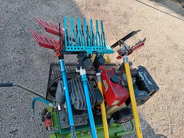 trattore motocompressore 600litri diesel ianmar 10