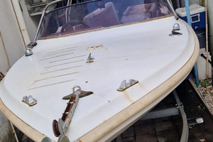 Barca a motore con carrello