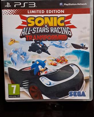 Gioco ps3 SONIC all stars racing trasformed