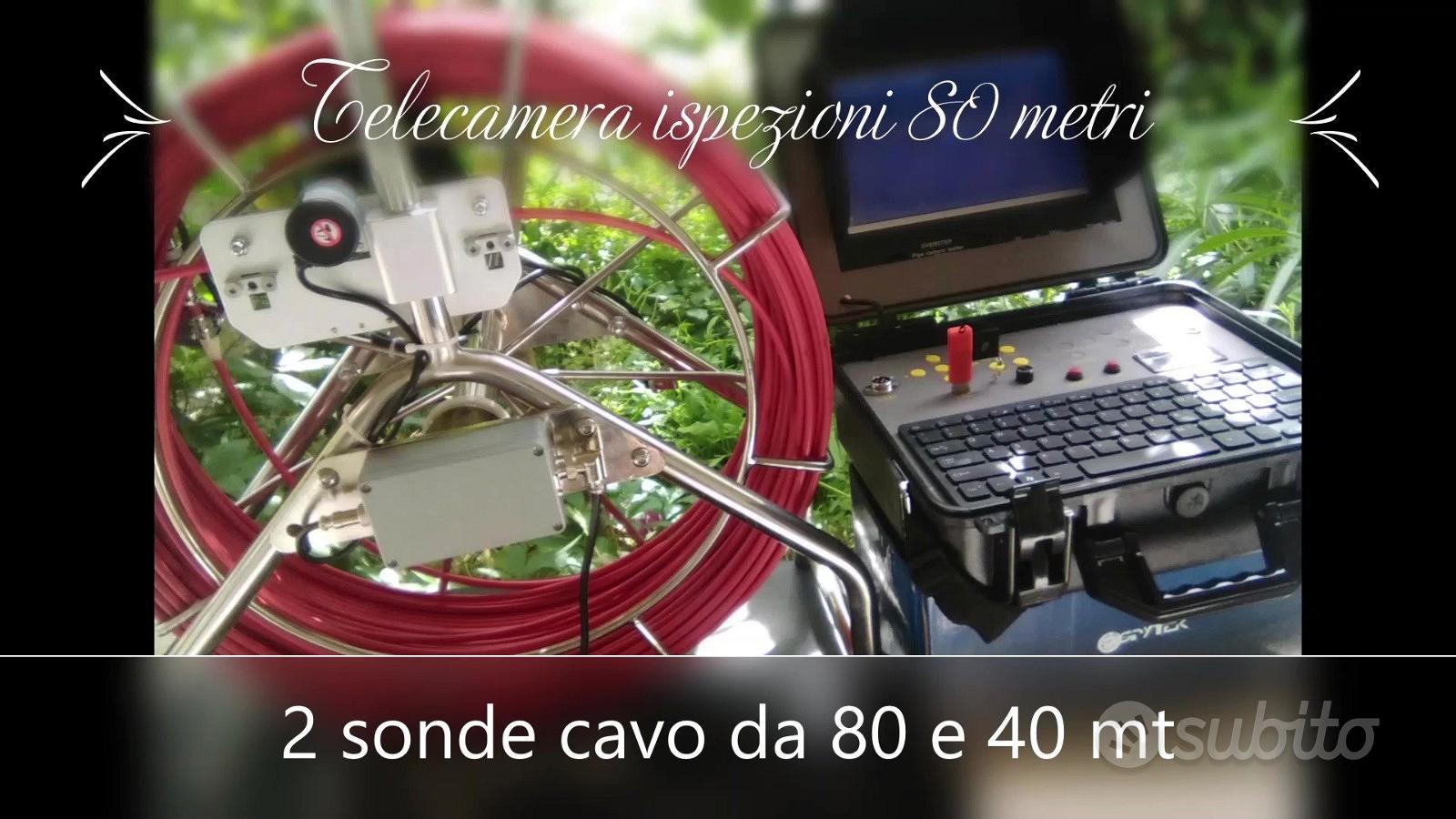 Telecamera per fogne ispezione tubi cavo 90 metri - Audio/Video In vendita  a Caserta