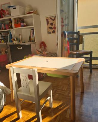 FLISAT tavolo per bambini IKEA con sedia KRITTER