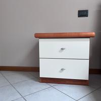 Coppia di comodini camera da letto in legno
