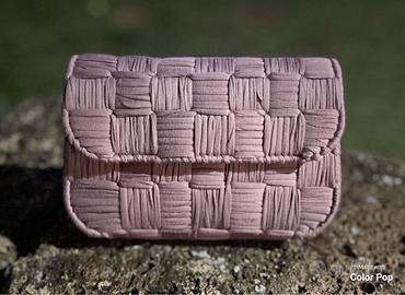 Pochette Glicine con Dettagli Argento