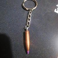 portachiavi proiettile nosler 6mm. artigianale 