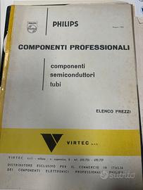 Catalogo Philips 1965 Semiconduttori/Tubi Vintage