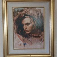 Quadro Eva madre, Pietro Annigoni con certificato