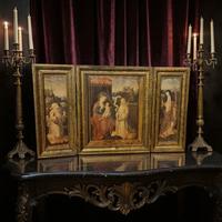 trittico religioso/ devozionale, pala d'altare