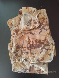 Giacca e pantaloni mimetica desertica tg52