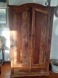 Armadio 2 ante legno massello