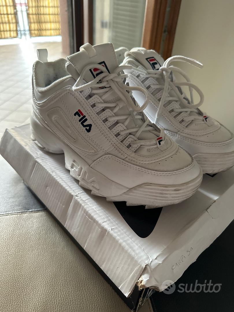 Fila on sale bianche basse