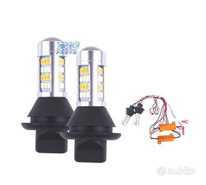 2 LAMPADE DRL BIANCHE FRECCIA A LED BAU15S